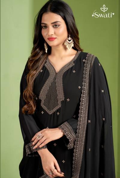 SWAGAT SWATI 2001 TO 2005 DESIGNER GEORGETTE SALWAR SUIT WHOLESALER IN INDIA